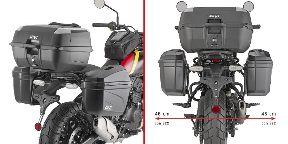 PORTAMALETAS LATERAL P/VER MAL ROYAL E. GUERRILA 450 24 GIVI PL9061