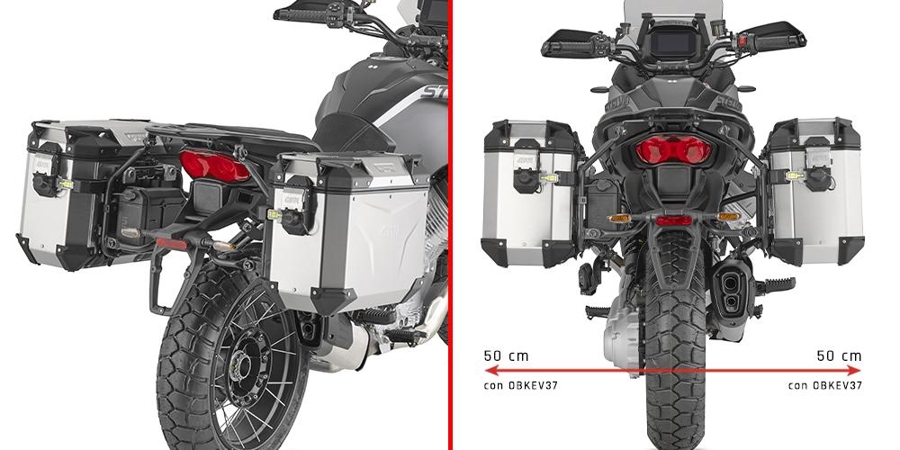 PORTAMALETAS LATERAL MOTO GUZZI STELVIO 2024 GIVI PLO8208CAM