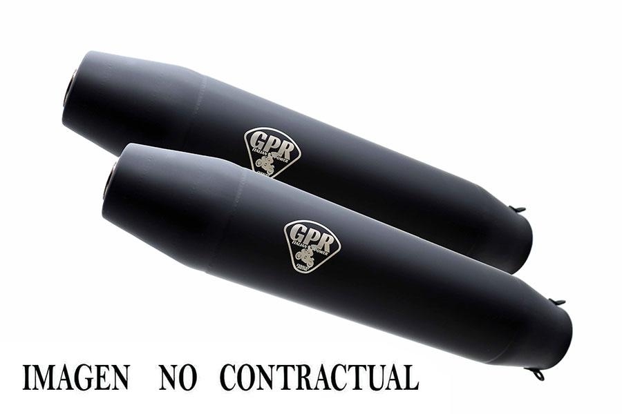 ESCAPE GPR BMW R 90 1973/1976 PAR SILENCIADORES HOMOLOGADOS UNIVERSAL SIN TUBOS DE ENLACE DEEPTONE BLACK CAFÈ RACER