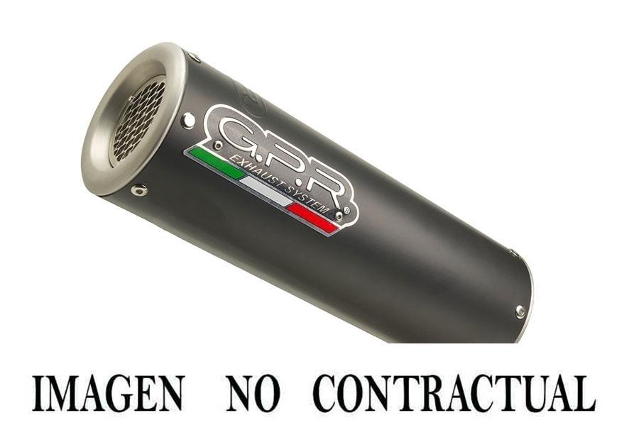 ESCAPE GPR CF MOTO 650 NK 2021/2023 E5 M3 BLACK TITANIUM SILENCIADOR CON TUBO DE CONEXIÓN HOMCAT CF.2.CAT.M3.BT