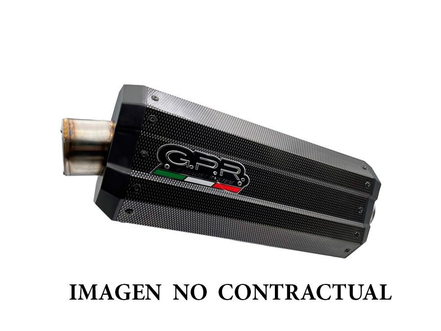 ESCAPE GPR BMW F 750 GS 2021/2023 E5 DUNE POPPY SILENCIADOR CON TUBO DE CONEXIÓN HOM E5.BM.95.DNPO