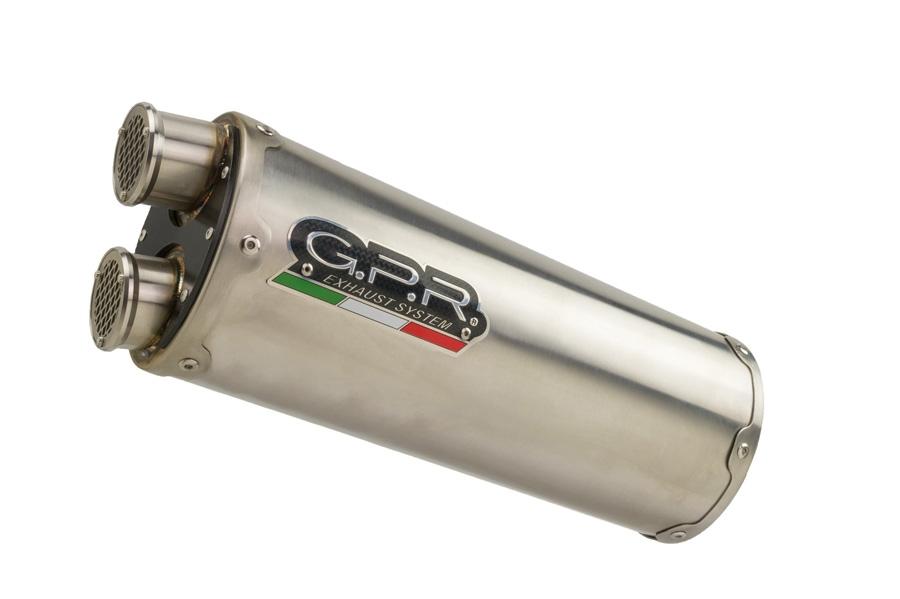 ESCAPE GPR CF MOTO 800 MT TOURING 2022/2024 E5 DUAL TITANIUM SILENCIADOR CON TUBO DE CONEXIÓN HOM E5.CF.10.DUAL.TO