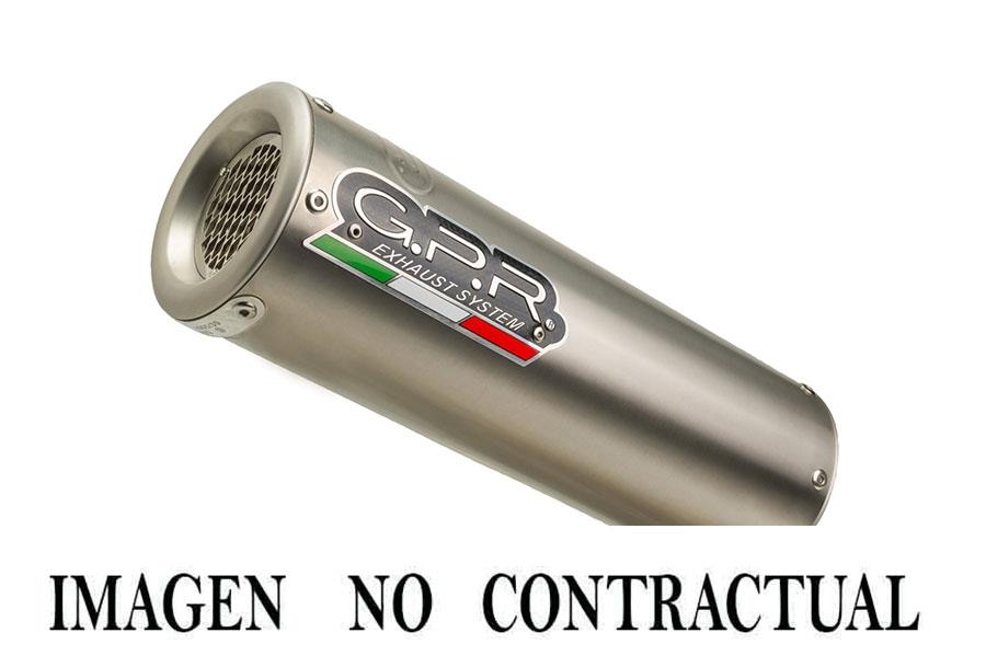 ESCAPE GPR EXHAUST SYSTEM SUZUKI GSX-R 1000 R 2021 E5 ESCAPE HOMOLOGADO Y TUBO DE CONEXIÓN M3 TITANIUM NATURAL
