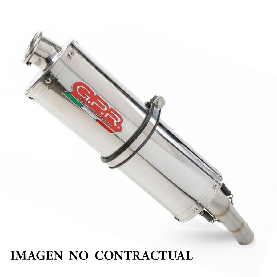 ESCAPE GPR MOTO GUZZI V85 TT 2021/2023 E5 TRIOVAL SILENCIADOR CON TUBO DE CONEXIÓN HOM GU.62.TRI
