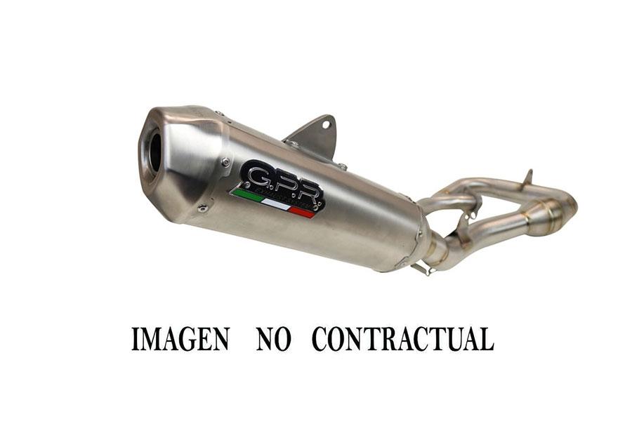 ESCAPE GPR EXHAUST SYSTEM HUSQVARNA FC 450 2019/2022 LÍNEA COMPLETA DA MOTO CAMPO COMPETICIÓN PENTACROSS FULL TITANIUM