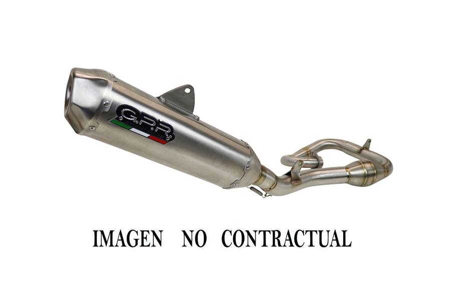 ESCAPE GPR EXHAUST SYSTEM GAS GAS MC F 250 2021/2022 LÍNEA COMPLETA DA MOTO CAMPO COMPETICIÓN PENTACROSS INOX