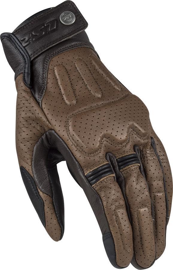 GUANTES VERANO LS2 RUST MAN GLOVES BROWN LEATHER