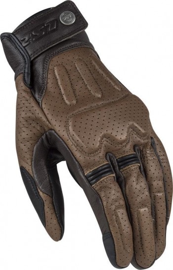 GUANTES VERANO LS2 RUST MAN GLOVES BROWN LEATHER