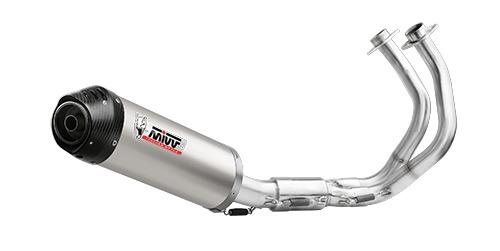 ESCAPE MIW KAWASAKI 650 Z650 2024   2024 Euro5+ SPORT FULL SYSTEM 2x1 OVAL TITANIUM with carbon cap