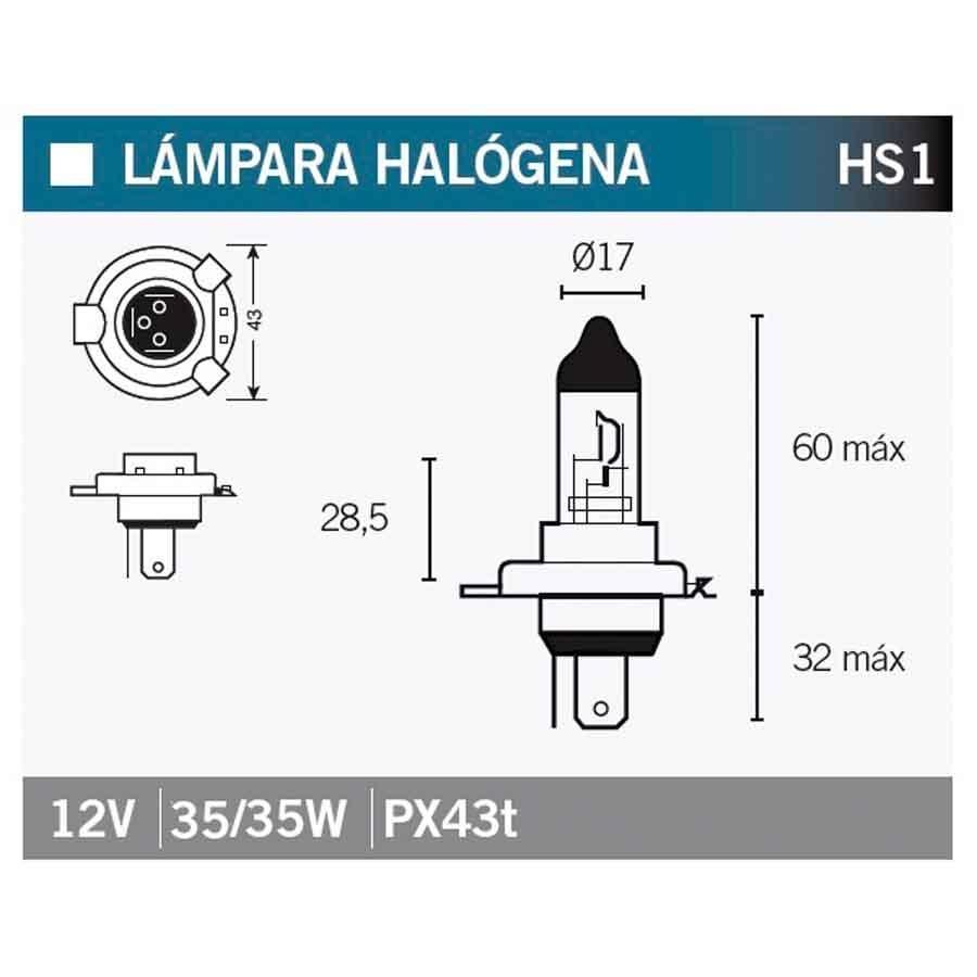 BOMBILLA LAMPARA V-PARTS HALOGENA HS1  HS1   14646