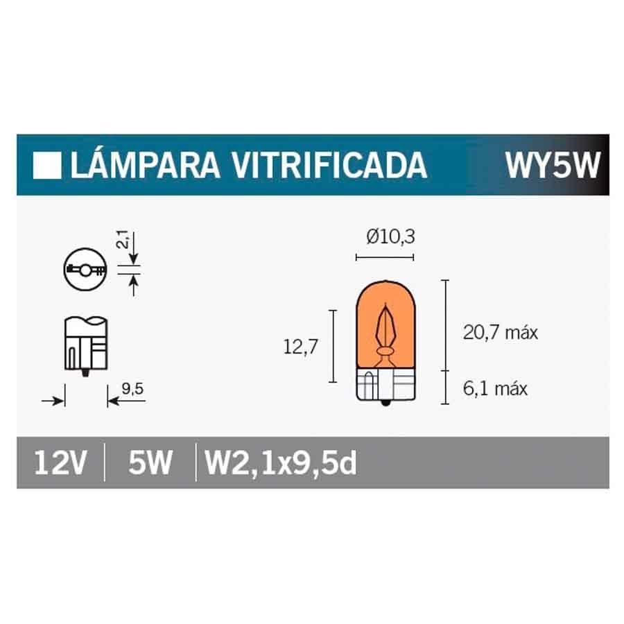BOMBILLA LAMPARA V-PARTS (CAJA 10 UNIDADES) 12V5W  W5W   14688