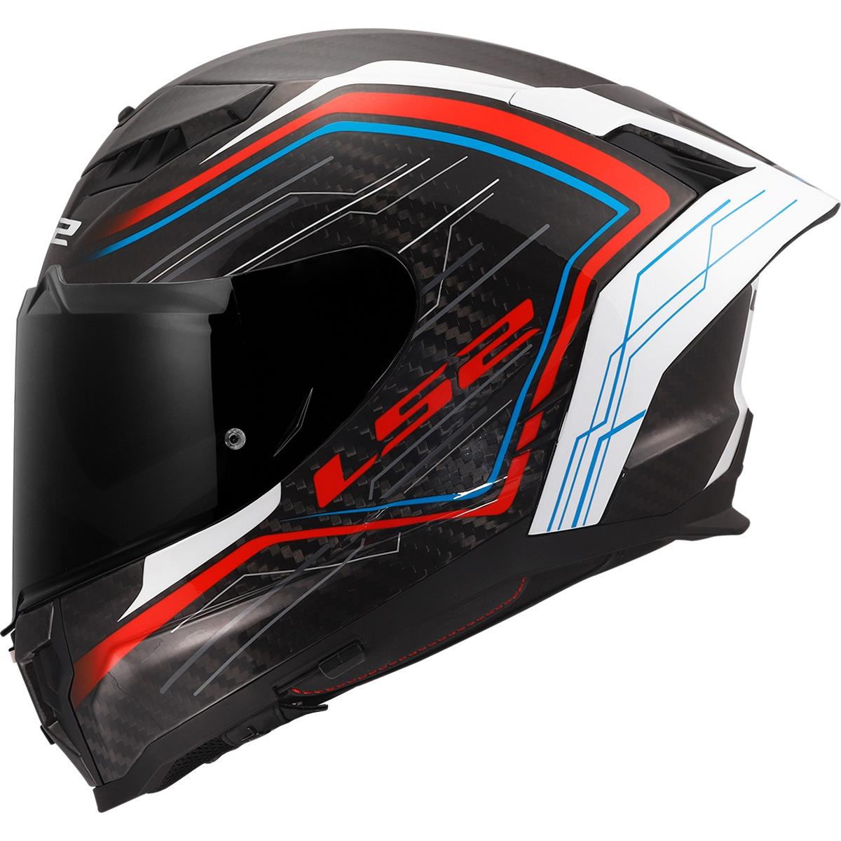 CASCO LS2 FF807 DRAGON SUBIC WHITE BLUE RED