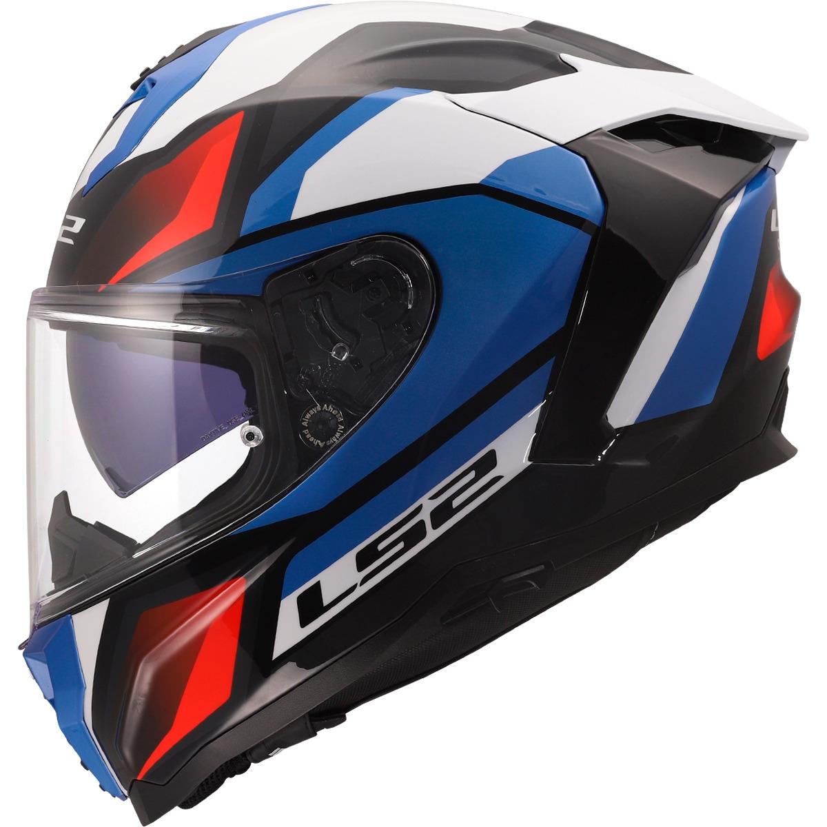 CASCO LS2 FF817 CHALLENGER II VIPER WHITE BLUE RED