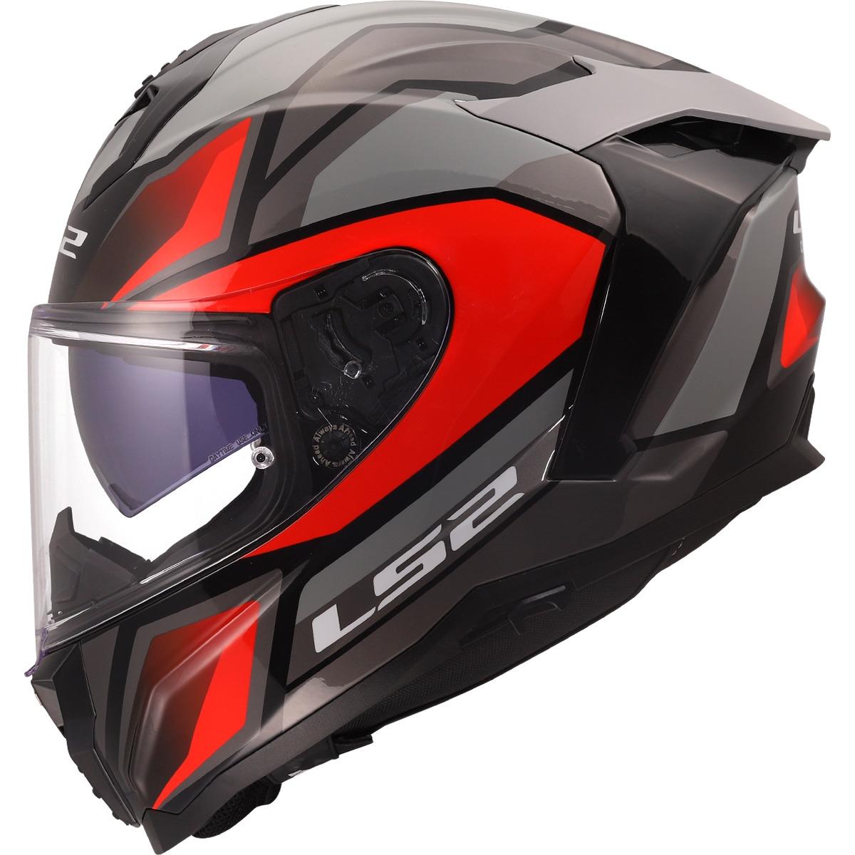 CASCO LS2 FF817 CHALLENGER II VIPER GREY RED
