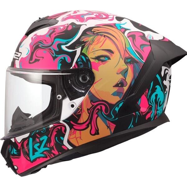 CASCO LS2 FF820 RAPID III CYBERG PURPLE CYAN