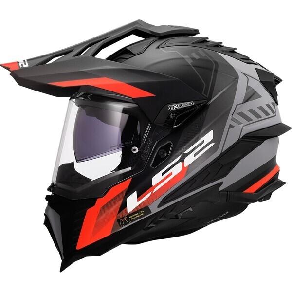 CASCO LS2 MX701 EXPLORER HEXA BLACK RED GREY-06
