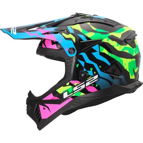 CASCO LS2 MX708 FAST II GROTESK BLUE PINK GREEN-06