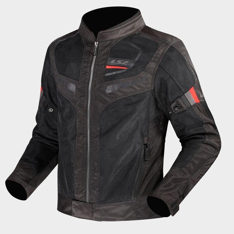CHAQUETA LS2 GARDA AIR MAN BLACK RED 8XL