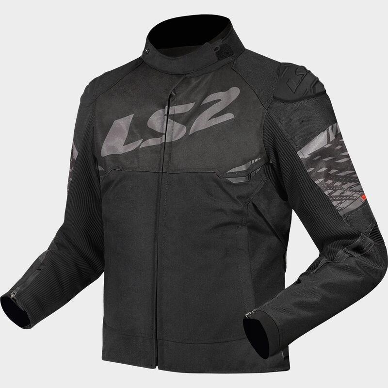CHAQUETA LS2 APEX LADY JACKET BLACK DARK GREY