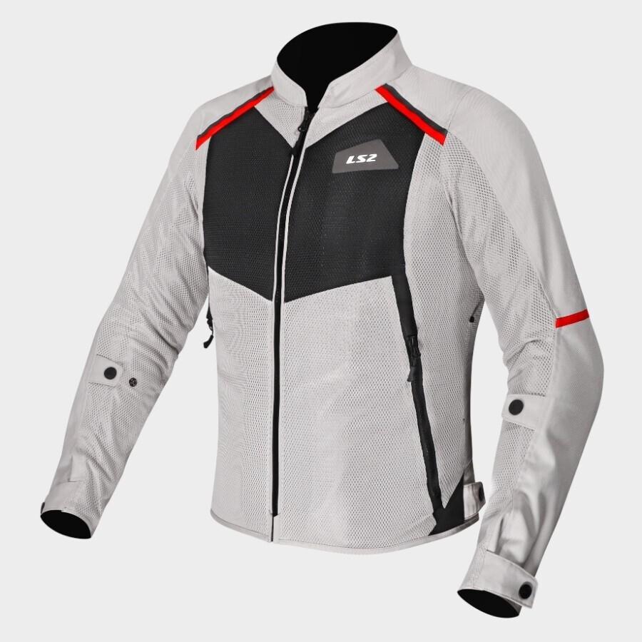 CHAQUETA LS2 BREEZE MAN JACKET BLACK RED