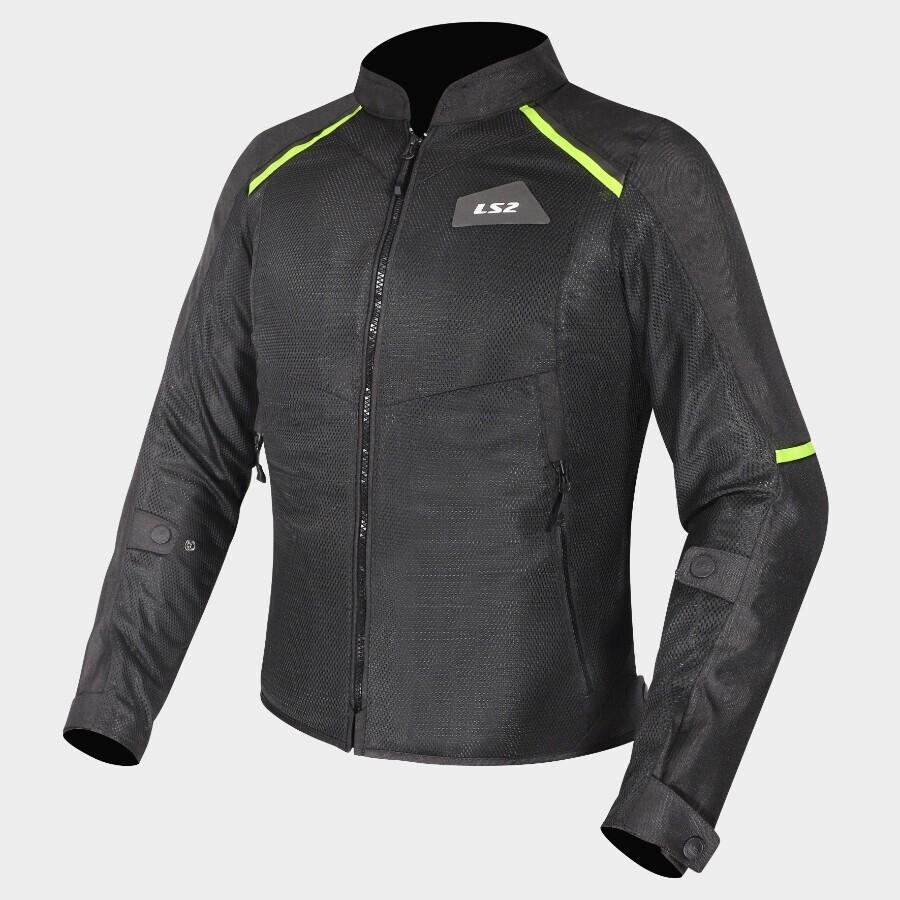 CHAQUETA LS2 BREEZE MAN JACKET BLACK YELLOW