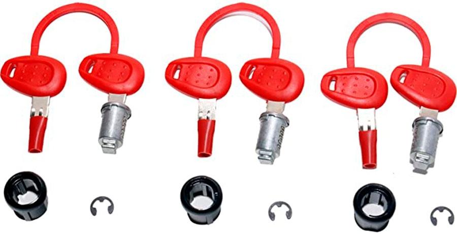 KIT CIERRE STANDARD INIFICAR 3 MALETAS LL/ROJO   Z228