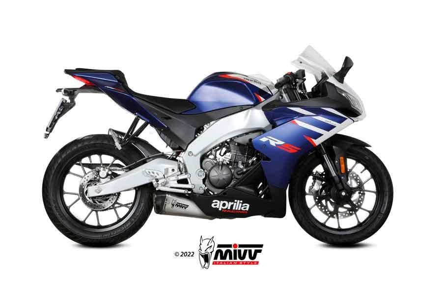 ESCAPE MIVV APRILIA 125 RS 125 2021   2022 EURO5 SPORT FULL SYSTEM 1X1 DELTA RACE ST. STEEL