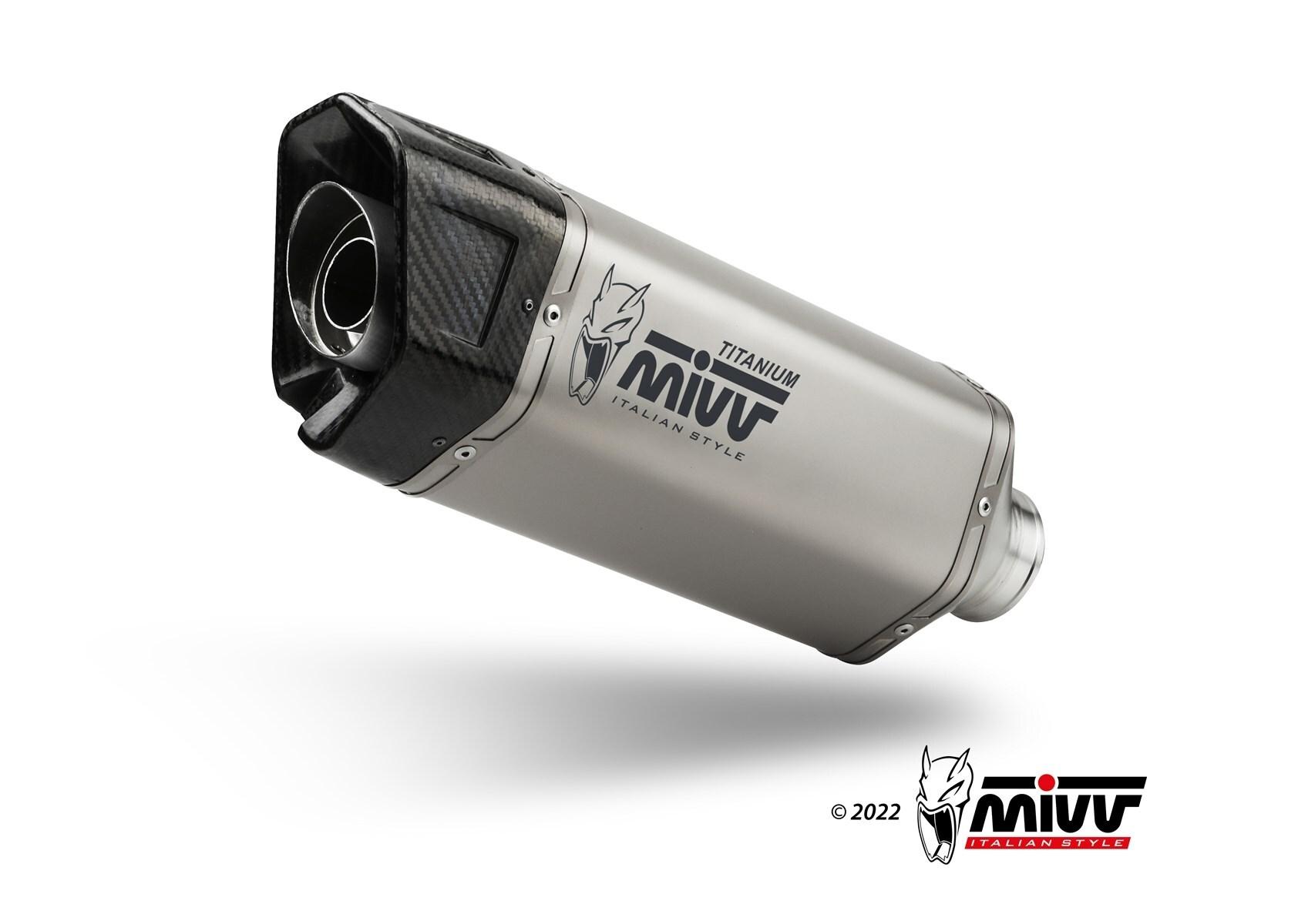 ESCAPE MIVV APRILIA 457 RS 457 2024   2025 SPORT FULL SYSTEM 2x1 SR-1 TITANIUM HIGH