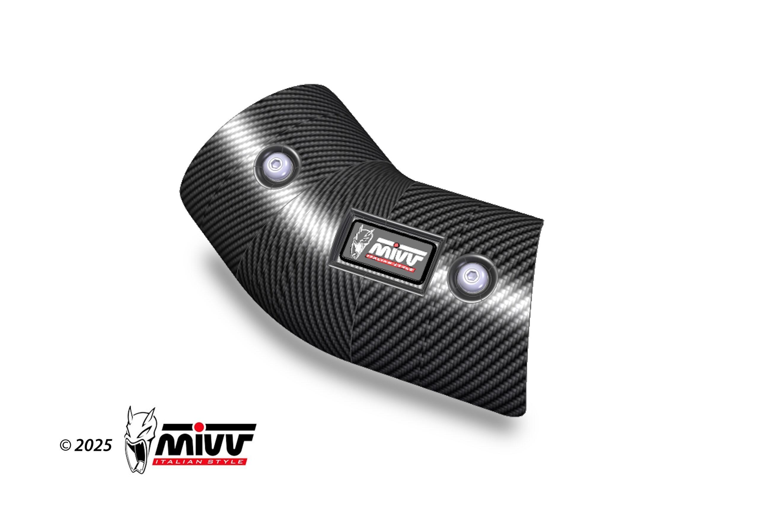 ESCAPE MIVV APRILIA 457 RS 457 2024   2025 SPORT  Optional carbon heatshield.  - - -