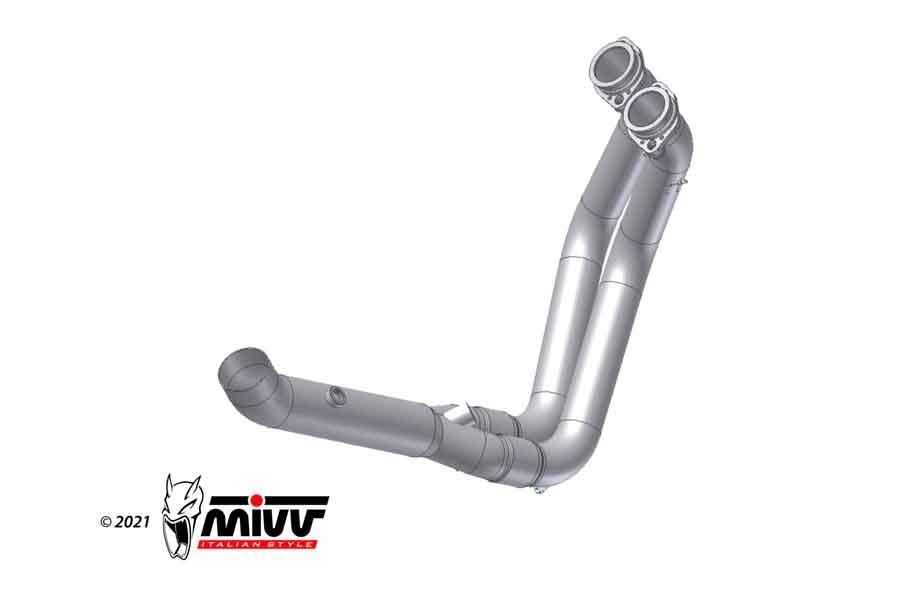 ESCAPE MIVV BMW 900 F 900 XR 2020   2022 EURO5 SPORT  NO-KAT PIPE, COMPATIBLE WITH BOTH MIVV AND ORIGINAL SILENCERS.  - -