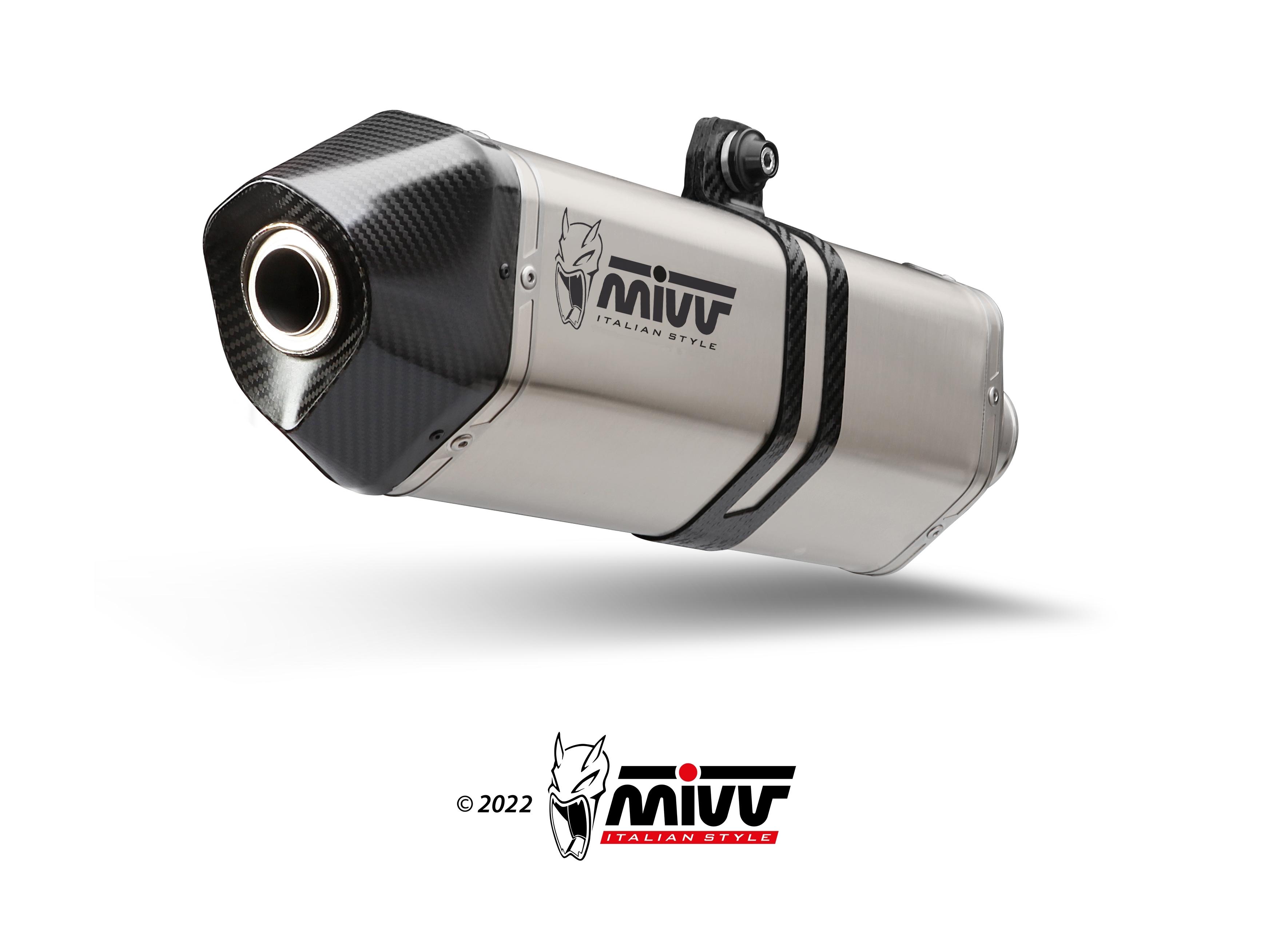 ESCAPE MIVV BMW 800 F 800 GS 2024   2025 SPORT SLIP-ON SPEED EDGE ST. STEEL ORIGINAL
