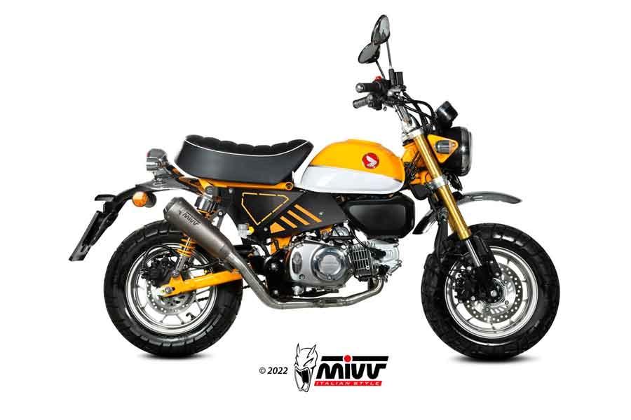 ESCAPE MIVV HONDA 125 MONKEY 2018   2020 EURO4 SPORT FULL SYSTEM 1X1 X-M1 TITANIUM