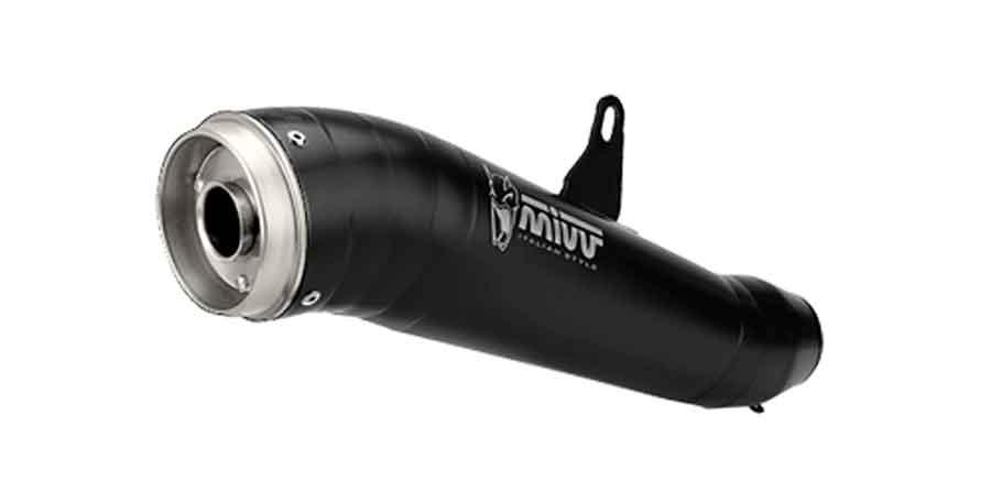ESCAPE MIVV HUSQVARNA 373 SVARTPILEN / VITPILEN 401 2021   2022 EURO5 SPORT SLIP-ON GHIBLI BLACK