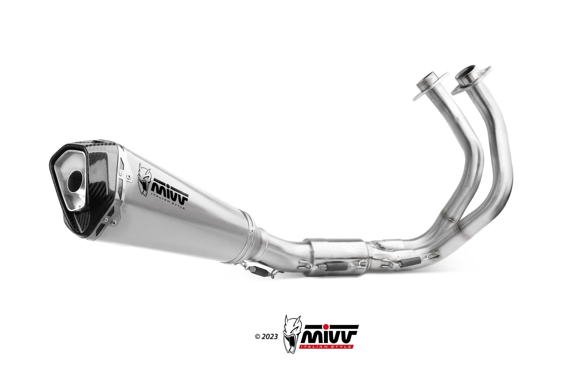 ESCAPE MIVV KAWASAKI 650 Z650 2024   2025 SPORT FULL SYSTEM 2x1 DELTA RACE ST. STEEL ORIGINAL