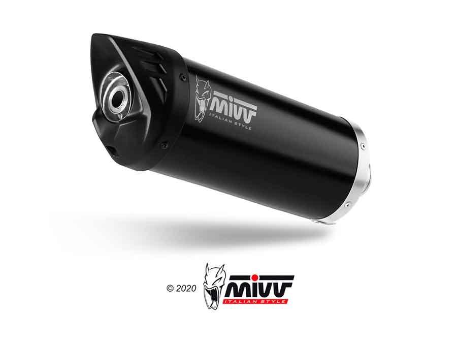 ESCAPE MIVV PIAGGIO 300 BEVERLY 300 2021   2022 EURO5 MOVER SLIP-ON MOVER BLACK