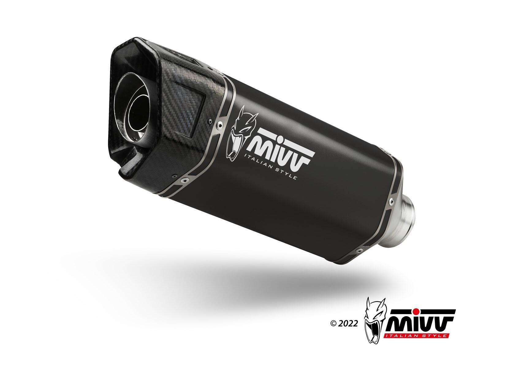ESCAPE MIVV SUZUKI 800 GSX-8S 2025   2025 SPORT FULL SYSTEM 2x1 SR-1 BLACK HIGH
