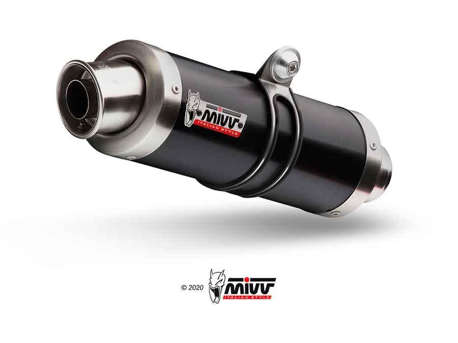 ESCAPE MIVV KAWASAKI 1000 ZX-10 R 2006   2007  SPORT 2 BOLT-ON GP BLACK