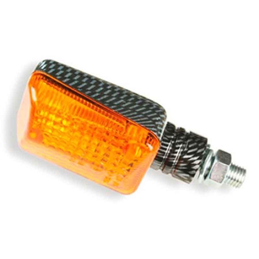 PILOTO INTERMITENTE V-PARTS CARBONO-CORTO-AMBAR     4384