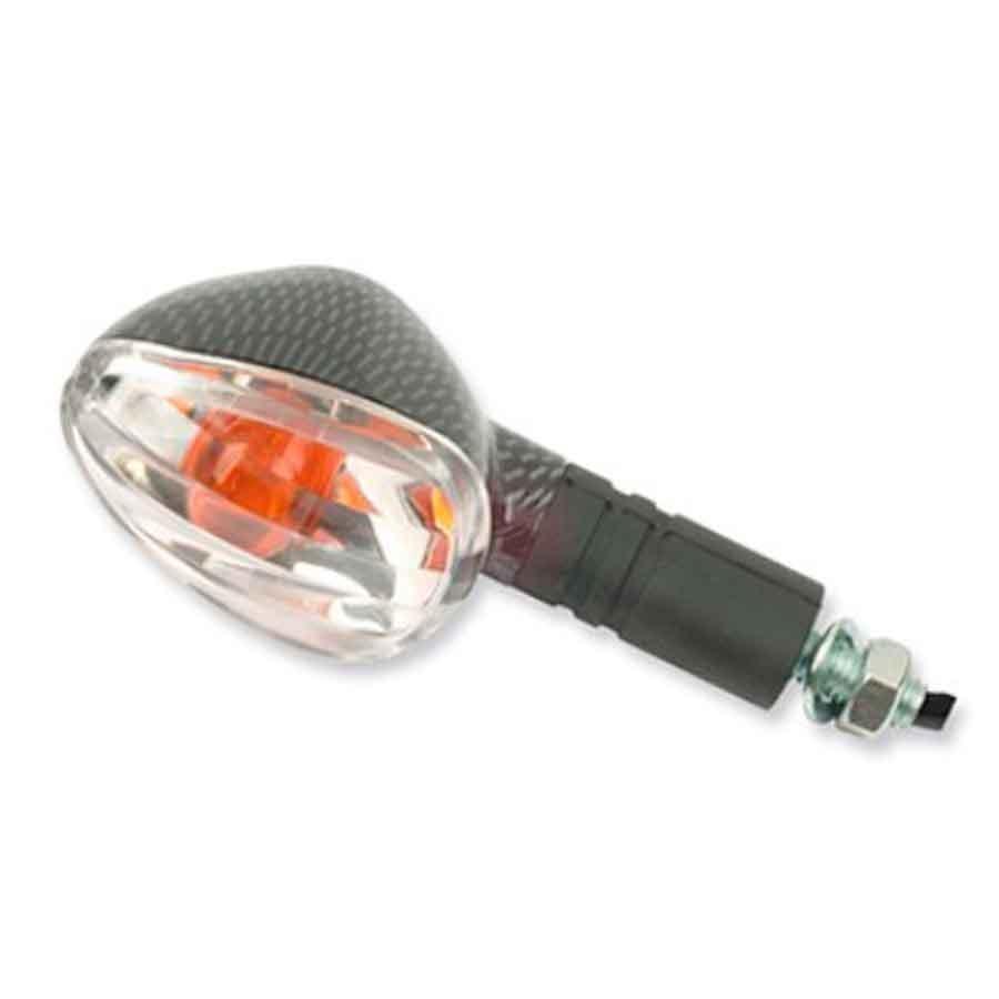 PILOTO INTERMITENTE V-PARTS BRAZO LARGO. CARBONO. C/TRANSPAR     4593