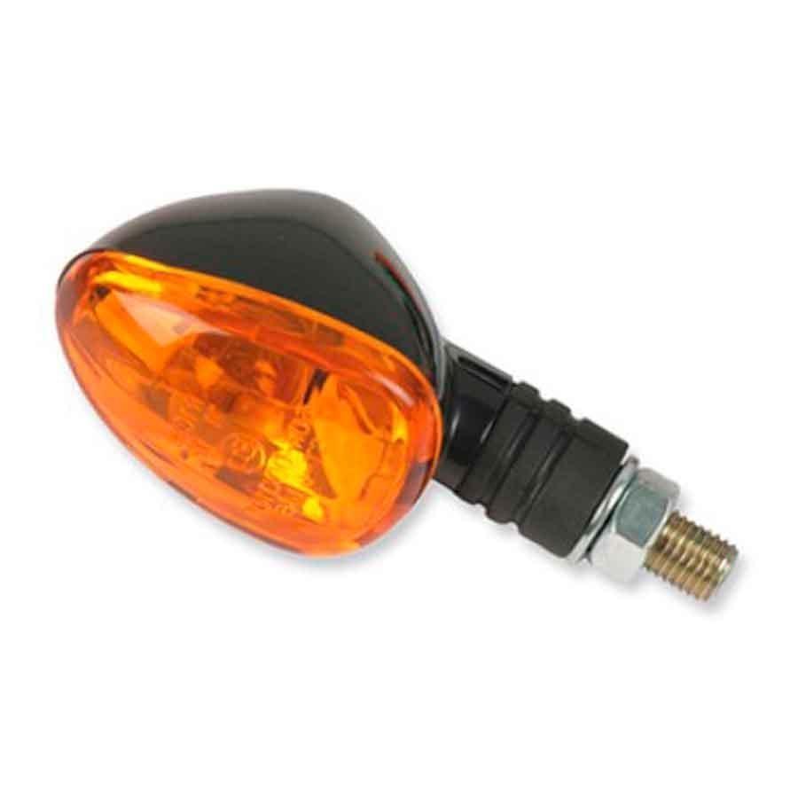 PILOTO INTERMITENTE V-PARTS BRAZO CORTO. NEGRO. C/AMBAR     6631
