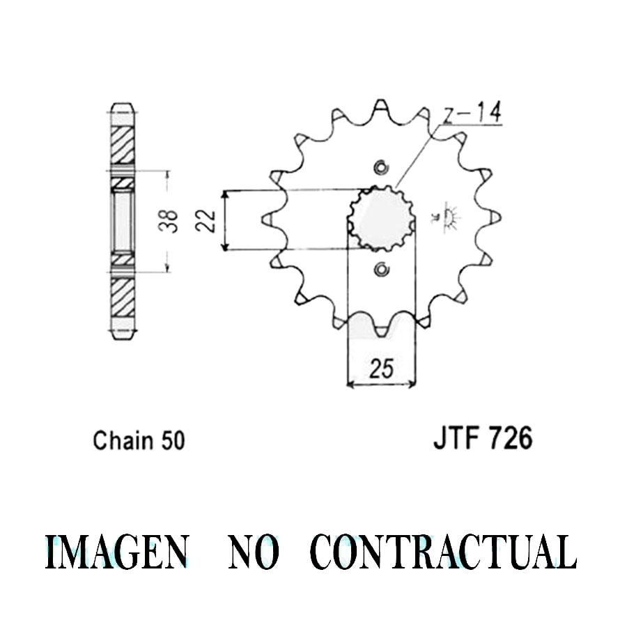 PIÑON JT 726 14T