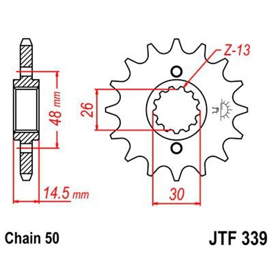 PIÑON JT 339K 15T 520