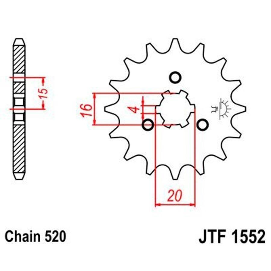 PIÑON JT 1552 11T 520