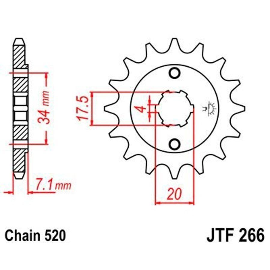 PIÑON JT 266 13T 520