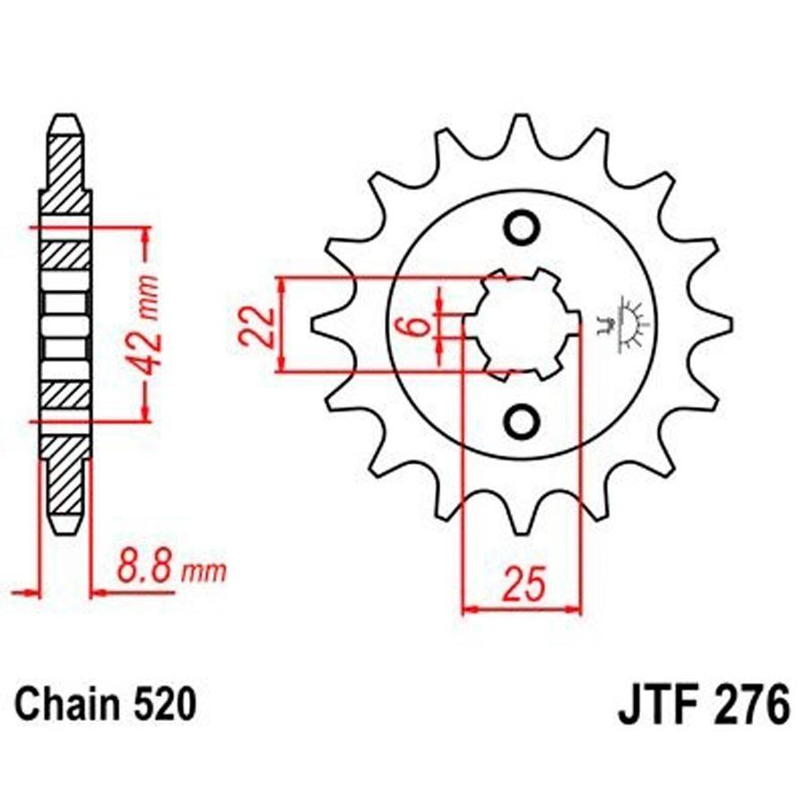 PIÑON JT 276 16T 520