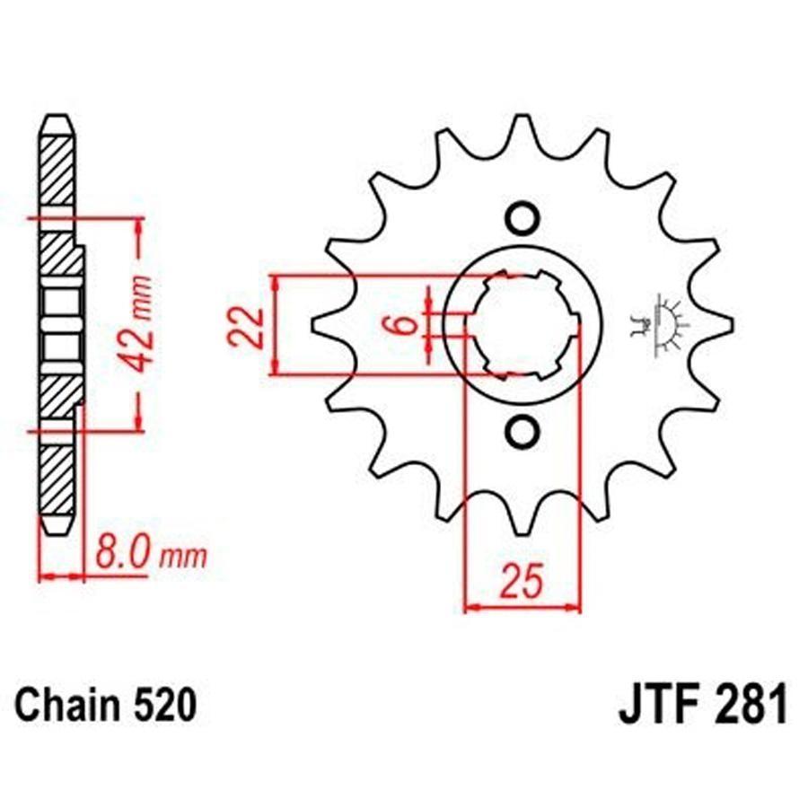 PIÑON JT 281 13T 520
