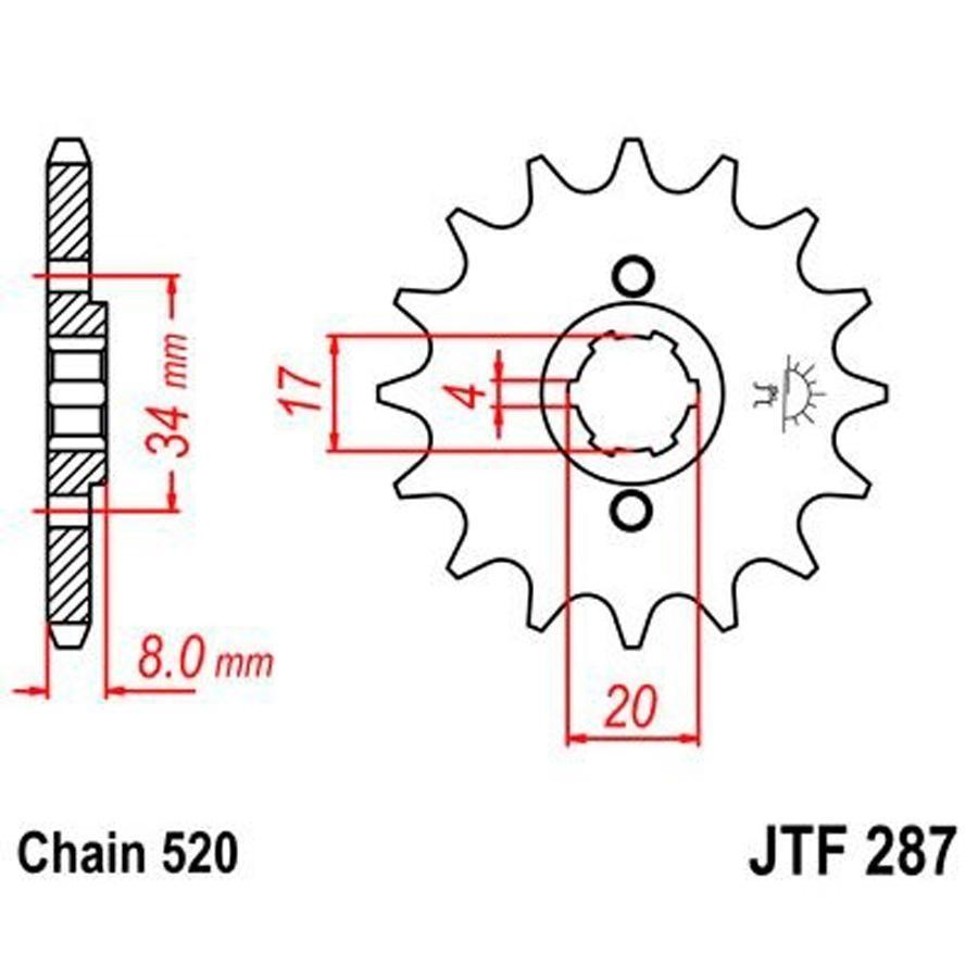 PIÑON JT 287 13T 520