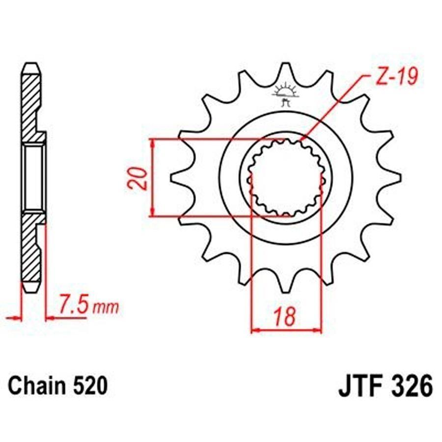 PIÑON JT 326 12T 520