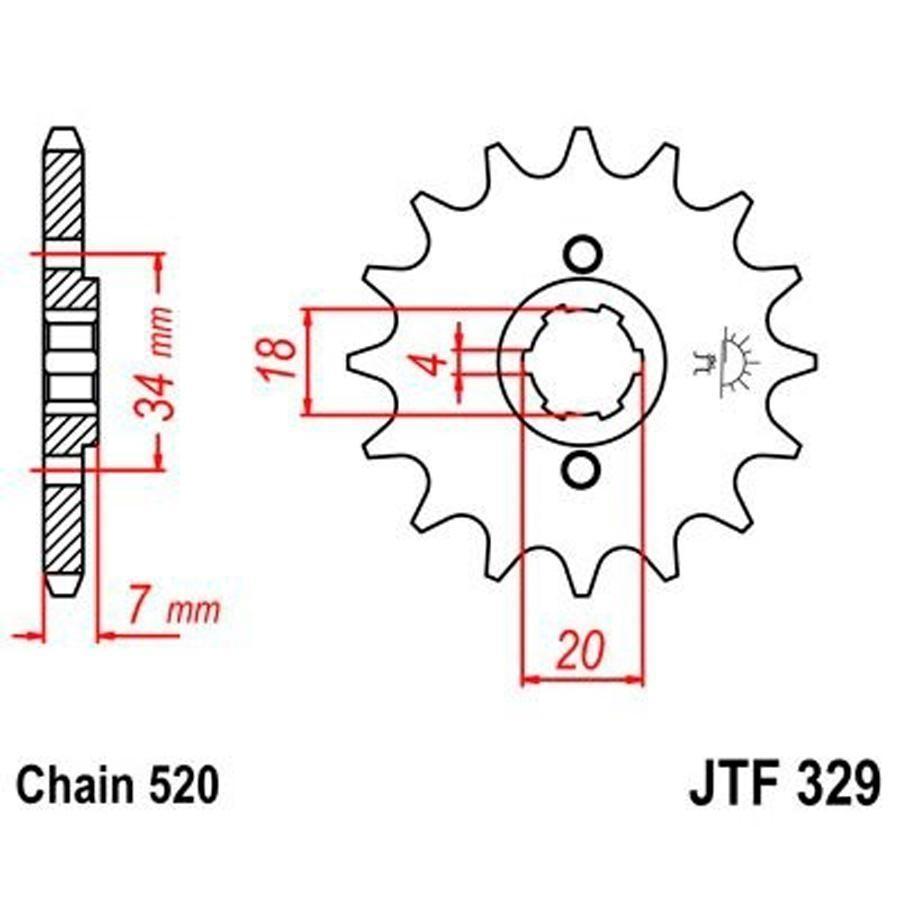 PIÑON JT 329 12T 520