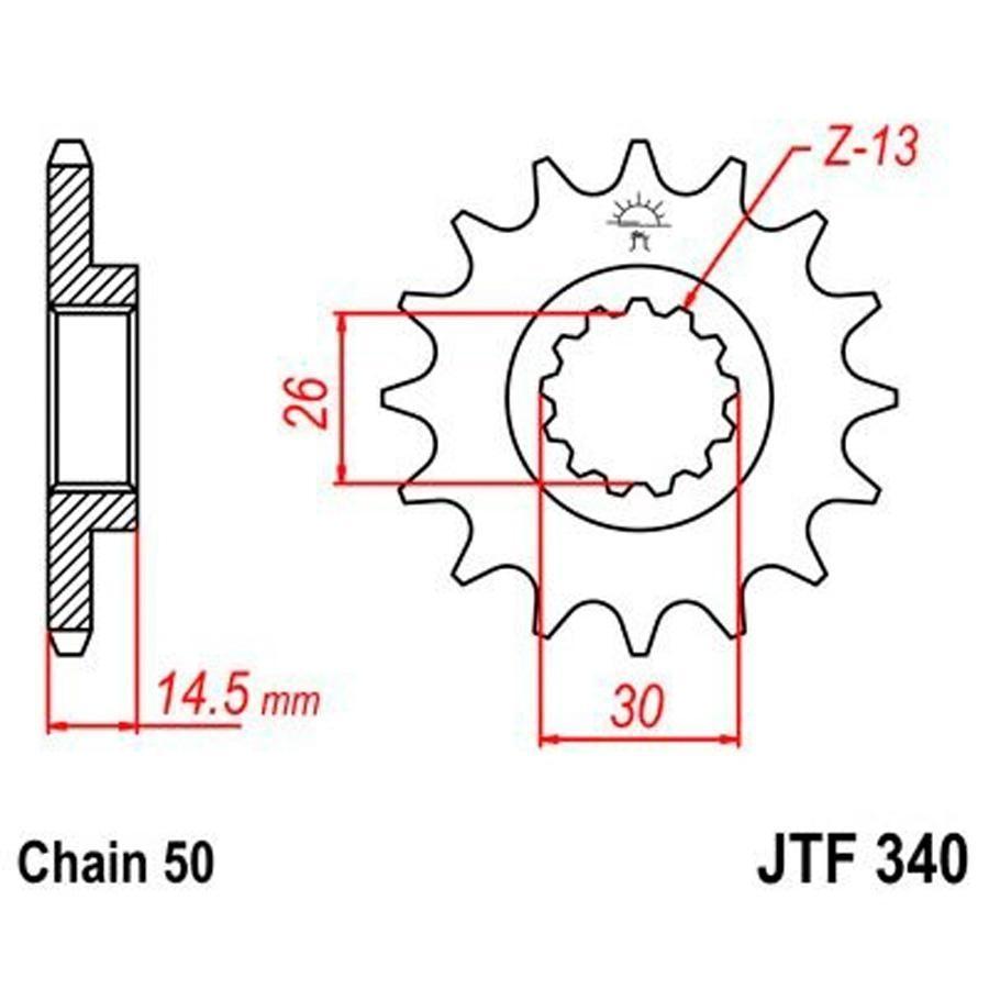 PIÑON JT 340 18T 530